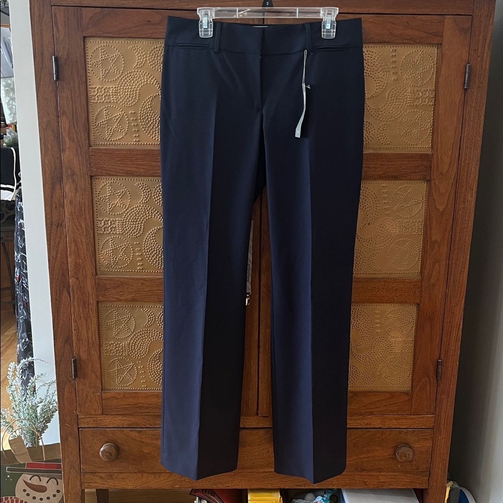 Ann Taylor LOFT Black Straight-Leg Pants